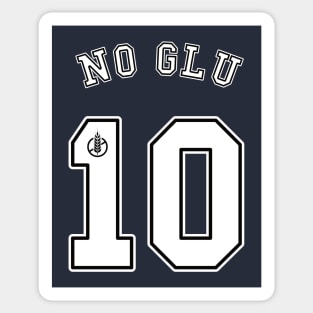 No Glu-10 Football (white) Sticker